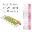 Guidelines 4 Quilting - Quarter Square Triangle Seam Allowance Addition with Built-in Finger Guard