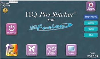 Pro-Stitcher Welcome Screen
