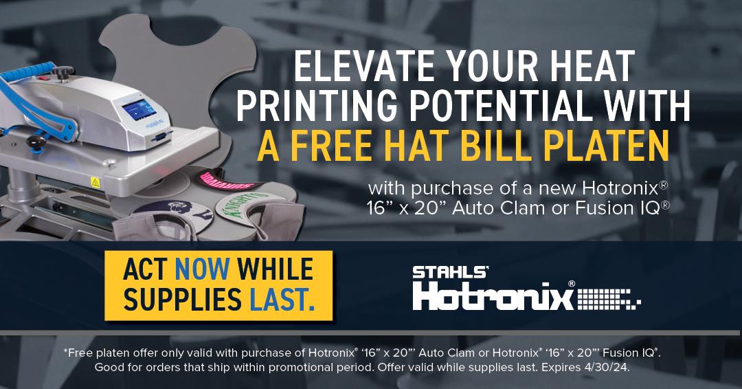free hat bill platen