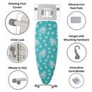 ironMATIK Space Surfer Premium Ironing Board in Pagoda Blue