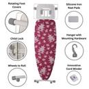 ironMATIK Space Surfer Premium Ironing Board in Pagoda Magenta