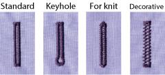 20 types of buttonholes