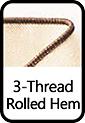 3-Thread Rolled Hem