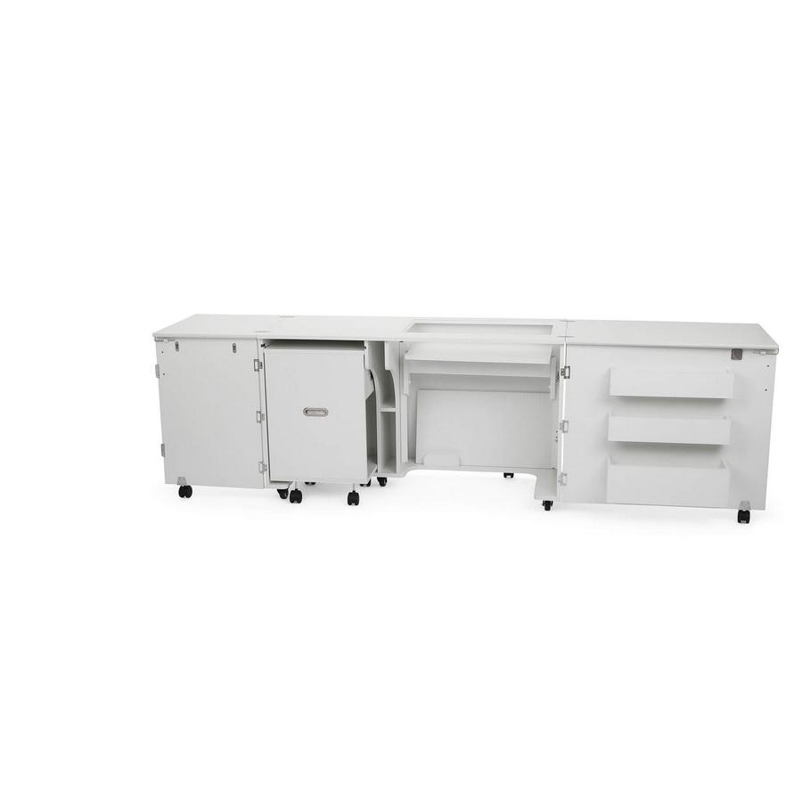 Click for Kangaroo Sewing Furniture Aussie Studio WHITE Sewing Cabinets with Air Lift