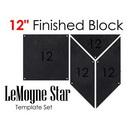 Martelli LeMoyne Star Template Set 4pc 12in