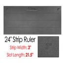 Martelli 24in Ruler with 3in wide strips (21.5in slot/strip length)