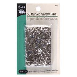 Dritz 50 Count Curved Safety Pins, Dritz #7215