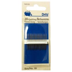 I use Dritz Quilting needles for my hand quilting but the needles