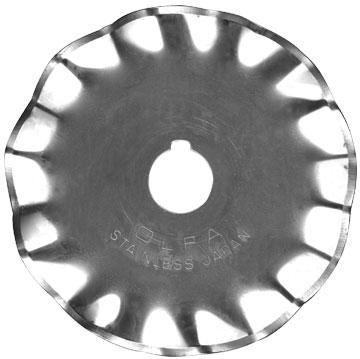 Olfa Rotary Blades, Wave and Pinking Set of 2 Blades