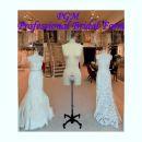 PGM-Pro 602D - Hanging Lingerie and Bridal Dress Form with Topper, sizes 2-10