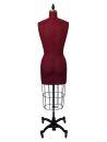 PGM-Pro 603 - Maroon Dressmaker Ladies Form with Hip, sizes 4-12