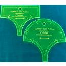 Quilters Paradise Clamshell 4 Inch Finished Ruler Template