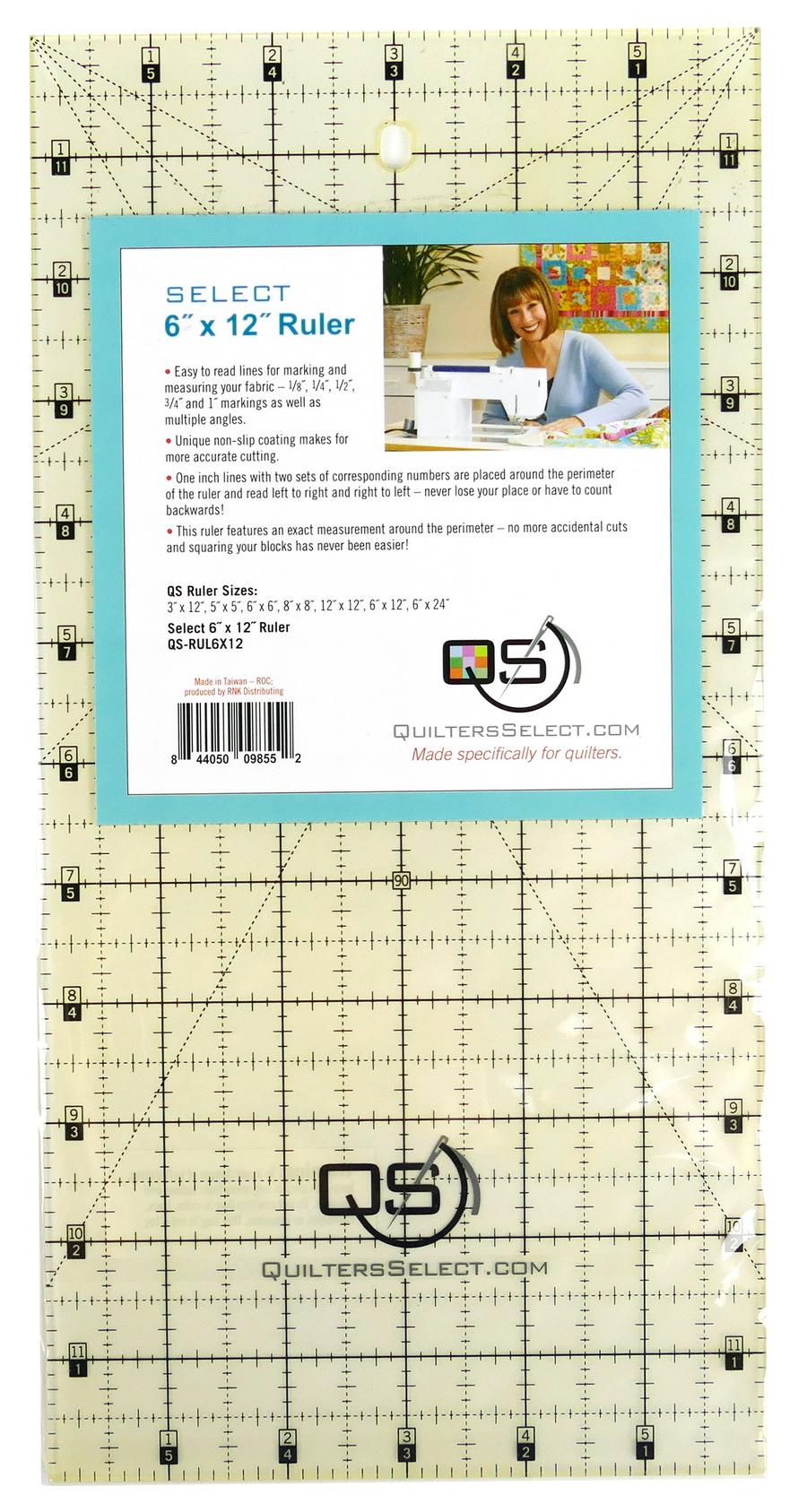 10 x 10 Ruler- Quilters Select Non-Slip 10 x 10 Ruler for Quilters