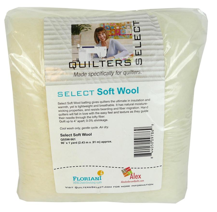 QSSW Soft Wool Batting - Multiple Sizes