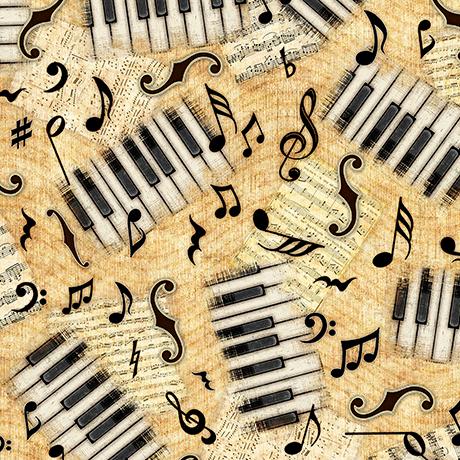 Piano Keys Butterscotch (27016-S)