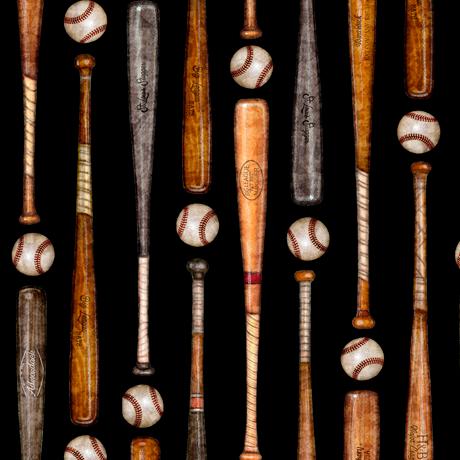 Black Baseball Bats (24910-J)
