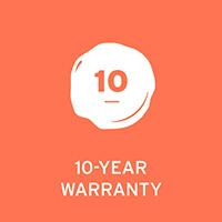 10 Year Manufacturer's Warranty