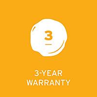 3 Year Manufacturer's Warranty - Click for details