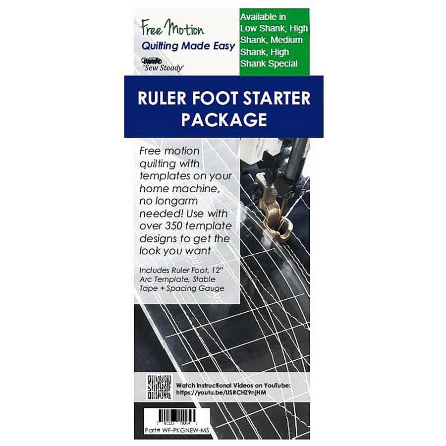 Domestic Ruler Foot with 12 inch Arc Template / Stable Tape
