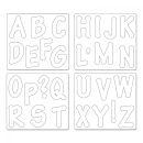 Sizzix Bigz Alphabet Set 4 Dies - Lollipop Shadow Capital Letters