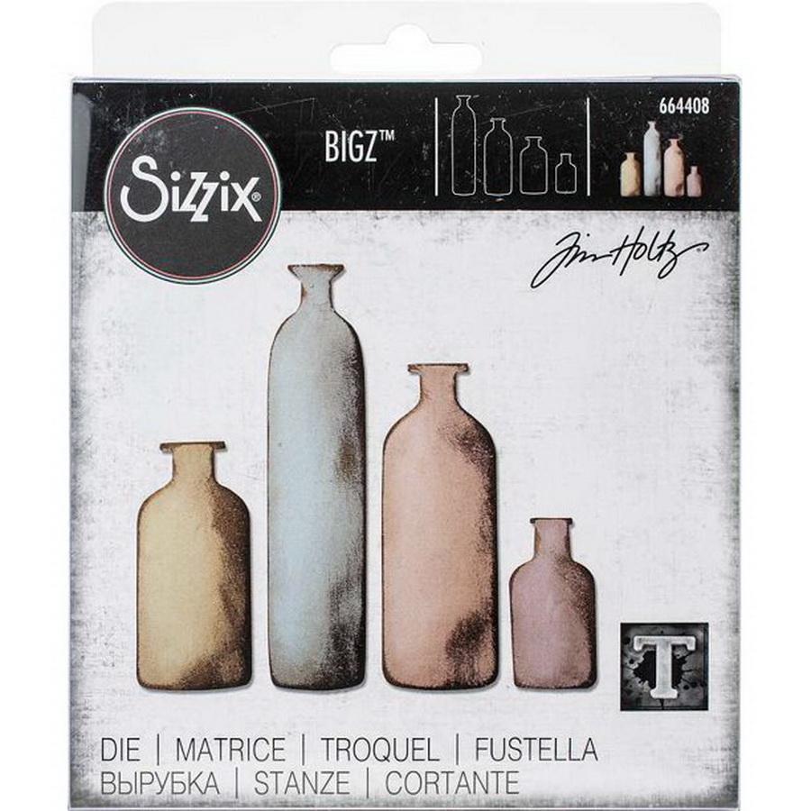 Sizzix Bigz Die Bottled Up by Tim Holtz