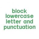 Sizzix Bigz Alphabet Set 7 Dies Block 1 1/2in Lowercase Letters & Punctuation