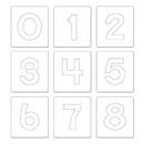 Sizzix Bigz Alphabet Set 9 Dies - Block 3 1/2in Numbers