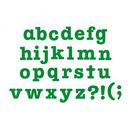 Sizzix Bigz Alphabet Set AllStar 1 1/2in Lowercase Letters & Punctuation