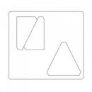 Sizzix Bigz Die  Triangles, Isosceles & Right 2 1/2 inch H