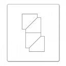 Sizzix Bigz Die - Half-Square Triangles, 1 1/2 inch Assembled Square