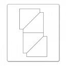 Sizzix Bigz Die - Half-Square Triangles, 2 inch Assembled Square