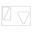 Sizzix Bigz L Die - Triangles, Isosceles & Right 3 1/2 inch H Assembled