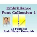 Embrilliance Font Collection 1 Embroidery Software (BB-FNT01)