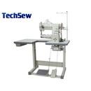 Techsew 2750 Cylinder Large Bobbin Compound Feed Industrial Sewing Machine with Assembled Table and Motor