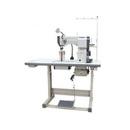 Techsew 830-2-R 2 Needle Post Bed Top and Bottom Roller Feed Industrial Sewing Machine with Assembled Table and Motor