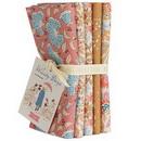 Tilda Windy Days- Fat Quarter Bundle 5 fabrics Camel Coral