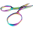 Tula Pink Large Ring Micro Tip Scissors (TP711T)