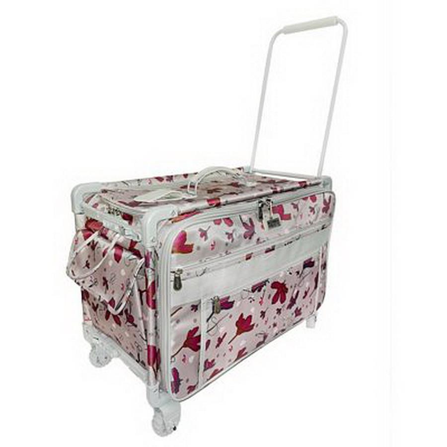 Tutto Sewing Machine Case On Wheels Extra Large 24in Red with