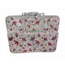 Tutto Large Embroidery Module Bag Daisies - Gray